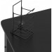 Gaming galds Elior Black biurko gamingowe z uchwytami - Higo