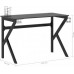 Gaming galds Elior Black biurko gamingowe z uchwytami - Higo