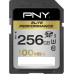 SD  PNY Elite Performance SDXC 256 GB Class 10 UHS-I/U3  (SD256ELIPER-EF)