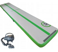 Master Piepūšamais paklājserac vingrošanas MAS-B876-Green 600 cm x 100 cm x 20 cm green