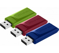 Pendrive Verbatim Slider (3 szt.), 16 GB  (49326)