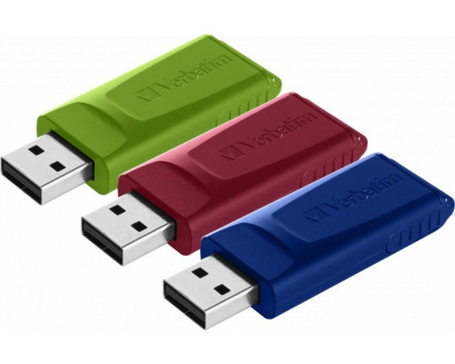 Pendrive Verbatim Slider (3 szt.), 16 GB  (49326)