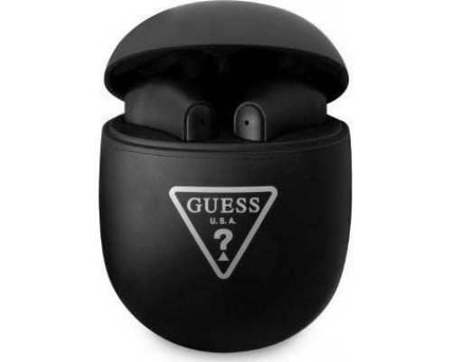 Guess Bluetooth GUTWST82TRK TWS + docking station black/black Triangle Logo standard