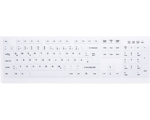 Cherry CHERRY AK-C8100F-FU1-W/GE klawiatura RF Wireless QWERTZ Niemiecki Biały