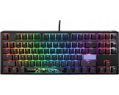 Ducky Ducky One 3 Classic Black/White TKL Gaming Tastatur, RGB LED - MX-Black (US)