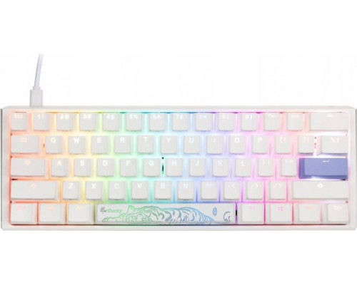 Ducky Ducky One 3 Classic Pure White Mini Gaming Tastatur, RGB LED - MX-Red (US)