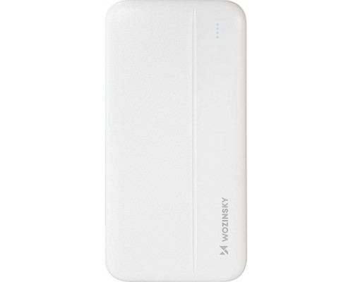 Wozinsky Wozinsky PowerBank 10000mAh 2xUSB White LED Lekki WPBWE1