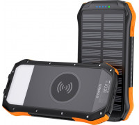 Choetech Choetech powerbank solarny z ładowaniem indukcyjnym 20000mAh PD 20W / QC 18W / Qi 10W orange (B657)