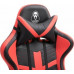 Ghost Chairs with footrest GHOST-SIX Black Red