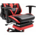 Ghost Chairs with footrest GHOST-SIX Black Red