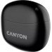 Canyon CANYON TWS-5, Bluetooth headset, with microphone, BT V5.3 JL 6983D4, Frequence Response:20Hz-20kHz, battery EarBud 40mAh*2+Charging Case 500mAh, type-C cable length 0.24m, size: 58.5*52.91*25.5mm, 0.036kg, Black