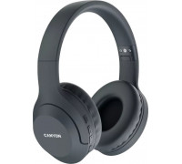 Canyon CANYON BTHS-3, Canyon Bluetooth headset,with microphone, BT V5.1 JL6956, battery 300mAh, Type-C charging plug, PU material, size:168*190*78mm, charging cable 30cm and audio cable 100cm, Dark grey