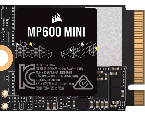 SSD 1TB SSD Corsair MP600 Mini 1TB M.2 2230 PCI-E x4 Gen4 NVMe (CSSD-F1000GBMP600MN)