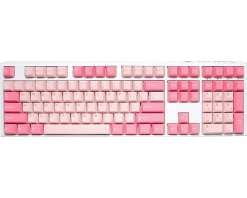 Ducky Ducky One 3 Gossamer Pink Gaming Tastatur - MX-Black Clear Top (US)