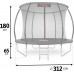 Garden trampoline Neo-Sport NS-10C231 with inner mesh 10 FT 312 cm