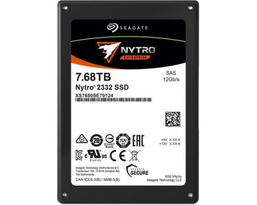 SSD Seagate Seagate Nytro 2332 XS7680SE70124 7680 GB 2,5" 63,5mm 0,99 DWPD SSD SAS3