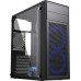 Gembird Midi Tower Fornax M100B ATX niebiesie wentylatory Black