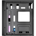 Gembird Midi Tower Fornax M100B ATX niebiesie wentylatory Black