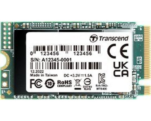 Transcend MTE400S 256GB M.2 2242 PCI-E x4 Gen3 NVMe (TS256GMTE400S)