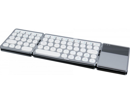 HDWR Kompaktowa, elegancka, podwójnie składana klawiatura Bluetooth z touchpadem typerCLAW BS120