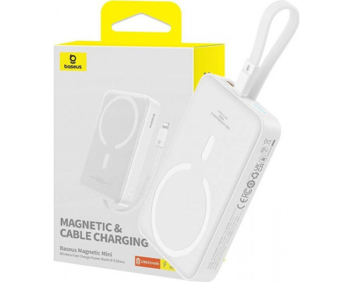 Baseus magnetyczny Baseus Magnetic Mini 10000mAh 20W MagSafe (biały)