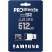 SD  Samsung Pro Ultimate MicroSDXC 512 GB Class 10 UHS-I/U3 A2 V30 (MB-MY512SB/WW)