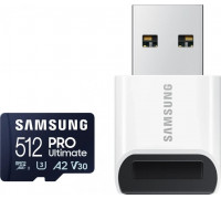 SD  Samsung Pro Ultimate MicroSDXC 512 GB Class 10 UHS-I/U3 A2 V30 (MB-MY512SB/WW)
