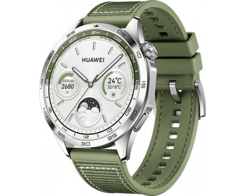 Smartwatch Huawei Huawei GT 4 Smart watch 4 GPS (satellite) 46 mm AMOLED 46mm Waterproof Green Woven one size