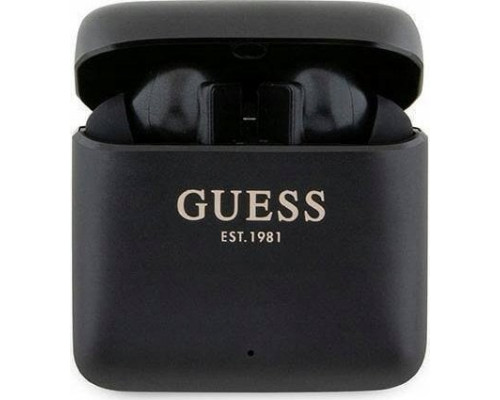 Guess Guess Printed Logo - Bluetooth TWS + etui ładujące (czarny)