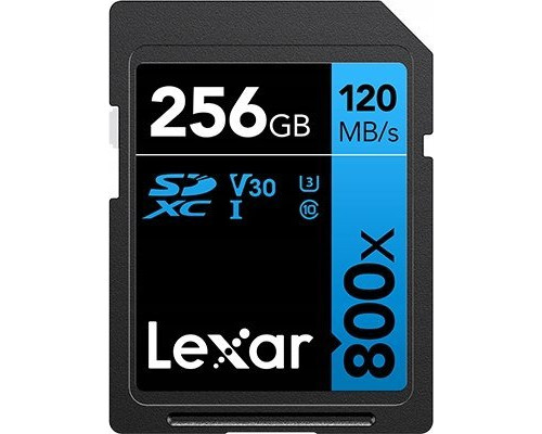 SD  Lexar 800X Pro SDXC 256 GB Class 10 UHS-I/U3 V30 (LSD0800P256G-BNNNG)