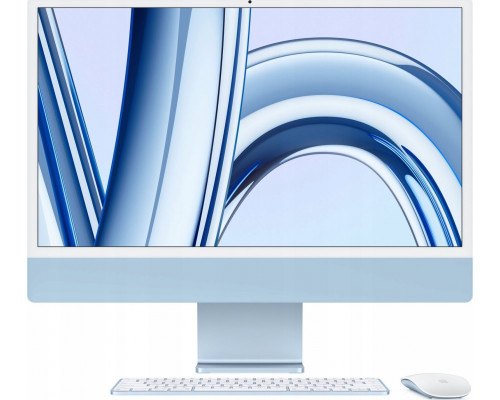 Apple APPLE 24-inch iMac with Retina 4.5K display: M3 chip with 8-core CPU and 8-core GPU, 256GB SSD - Blue
