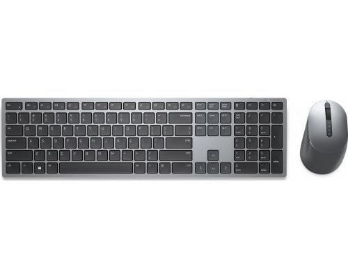 Dell Dell Premier Multi-Device Keyboard and Mouse | KM7321W | Keyboard and Mouse Set | Wireless | Ukrainian | Titanium Gray | 2.4 GHz, Bluetooth 5.0