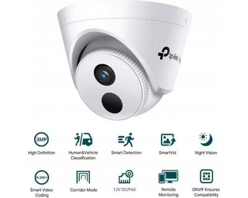 TP-Link TP-Link VIGI C430I(4mm), 3MP, Turret, PoE, IR 30m