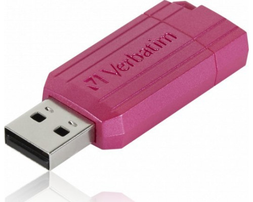 Pendrive Verbatim Verbatim USB flash disk, USB 2.0, 128GB, Store,N,Go PinStripe, różowy, 49460, do archiwizacji danych