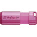 Pendrive Verbatim Verbatim USB flash disk, USB 2.0, 128GB, Store,N,Go PinStripe, różowy, 49460, do archiwizacji danych