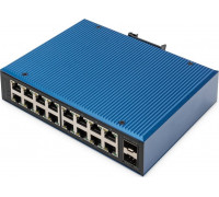 Switch Digitus Digitus 16-port   Gigabit Ethernet, przemysłowy, niezarządzany, 2  SFP