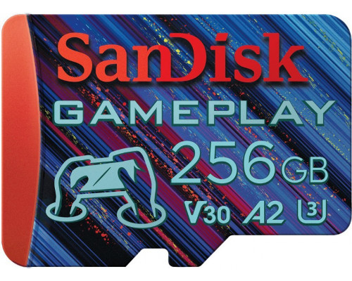 SD  SanDisk GamePlay MicroSDXC 256 GB Class 10 UHS-I/U3 A2 V30 (SDSQXAV-256G-GN6XN)