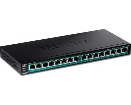 Switch TRENDnet 16-PORT GIGABIT POE+ SWITCH