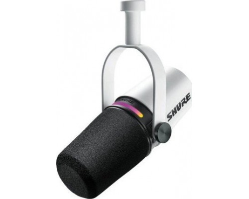 Shure Shure MV7+-W - lektorski/wokalny ze złączem XLR/USB-C White