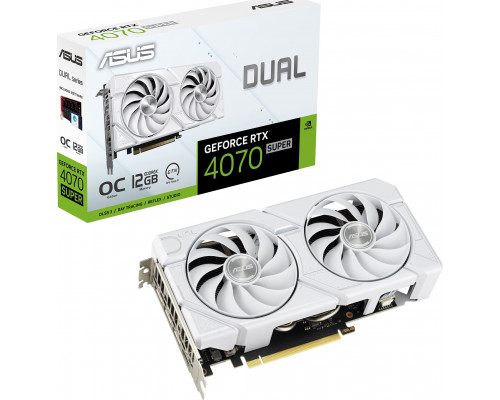 *RTX4070Super AMD Dual GeForce RTX 4070 SUPER EVO White OC 12GB GDDR6X (DUAL-RTX4070S-O12G-EVO-WHITE)