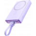 Joyroom Joyroom JR-PBM01 MagSafe 10000mAh 20W z podstawką + cable Lightning / USB-C violet