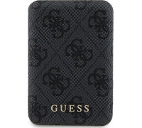 Guess Guess 4G Leather Metal Logo MagSafe - Power Bank indukcyjny 5000 mAh 15W MagSafe (black)