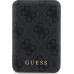 Guess Guess 4G Leather Metal Logo MagSafe - Power Bank indukcyjny 5000 mAh 15W MagSafe (black)