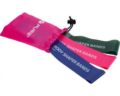 Triton Pure2Improve Body Shaper Bands, 3 gab. komplekts Zaļa, Rozā un Violeta vienā izmērā