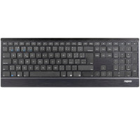 Rapoo RAPOO klawiatura E9500M Multi-mode Wireless Ultra-slim Keyboard Black
