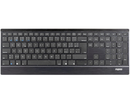 Rapoo RAPOO klawiatura E9500M Multi-mode Wireless Ultra-slim Keyboard Black