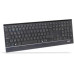 Rapoo RAPOO klawiatura E9500M Multi-mode Wireless Ultra-slim Keyboard Black