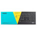 Rapoo RAPOO klawiatura E9500M Multi-mode Wireless Ultra-slim Keyboard Black
