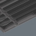 Wera Wera 9883 foam insert for PFERD files set 1, empty (black/grey, for Tool Rebel workshop trolley)
