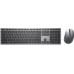 Dell DELL KM7321W klawiatura Dołączona myszka RF Wireless + Bluetooth AZERTY Belgijski Gray, Tytan